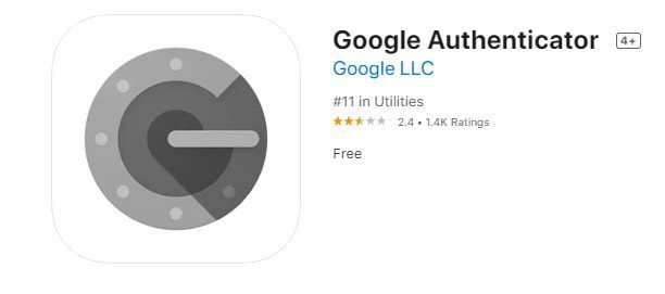 Aplicación Google Authenticator 2FA